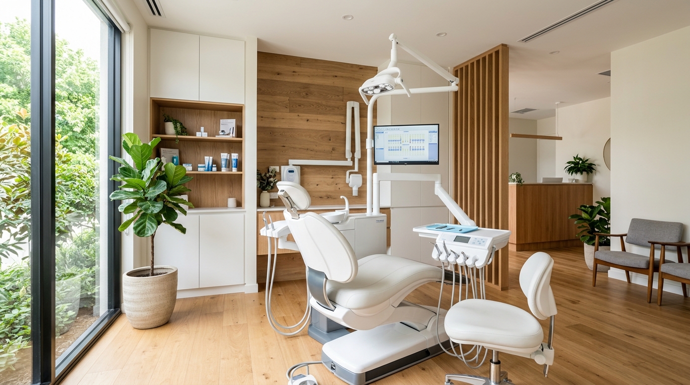 Consultorio odontológico premium con sillón de última tecnología